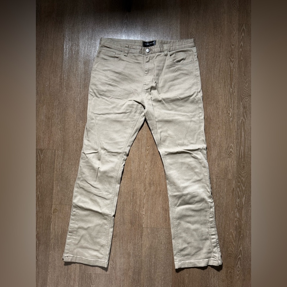 Hyperdenim Tan Flare Pants 36